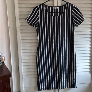 Striped mini dress